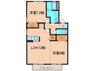 リビングタウン浅川Ｃ棟の物件間取画像